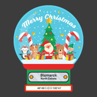 Bismarck North Dakota Usa - Merry Christmas Snowglobe Men's Polo Shirt | Artistshot