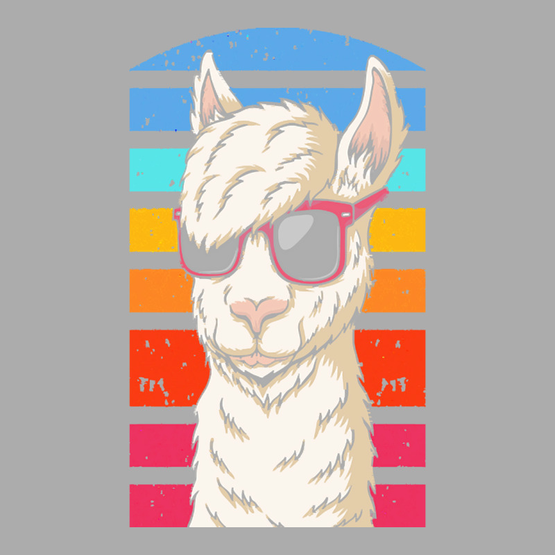 Llama T  Shirt Cool Retrowave Llama With Aesthetic Gradient Colors T Men's T-shirt Pajama Set | Artistshot