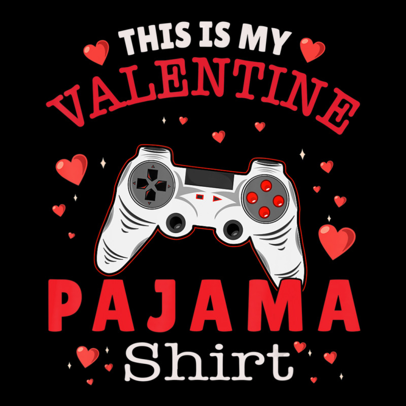 Trending This Is My Valentine Pajama Gamer Valentines Day Men's Long Sleeve Pajama Set by Hugo Flowers | Artistshot