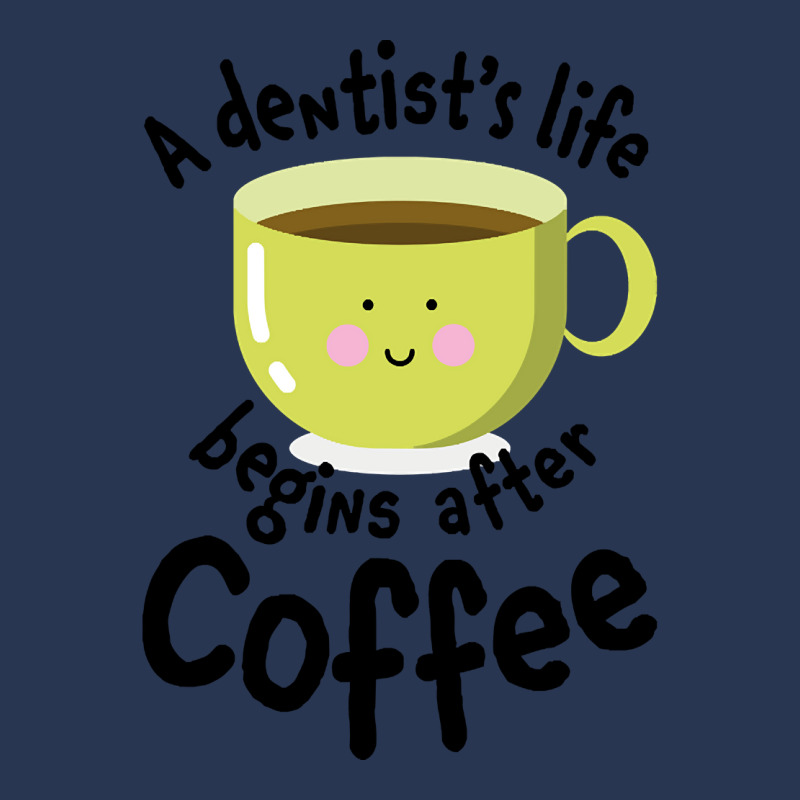 A Dentist's Life Begins After Coffee Men Denim Jacket | Artistshot