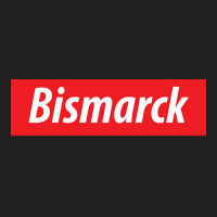 'bismarck' North Dakota Usa White Text On A Red Background T-shirt | Artistshot