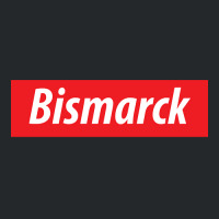 'bismarck' North Dakota Usa White Text On A Red Background Crewneck Sweatshirt | Artistshot