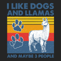 Llama T  Shirt Llama I Like Dogs And Llamas And Maybe Three People Vin Unisex Hoodie | Artistshot