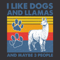 Llama T  Shirt Llama I Like Dogs And Llamas And Maybe Three People Vin Vintage Hoodie | Artistshot