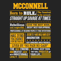 Mcconnell Name Shirt Mcconnell Born To Rule 3/4 Sleeve Shirt | Artistshot