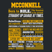 Mcconnell Name Shirt Mcconnell Born To Rule Crewneck Sweatshirt | Artistshot