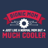 Bionic Mom Like A Normal Mom Much Cooler Replacement Ladies Denim Jacket | Artistshot