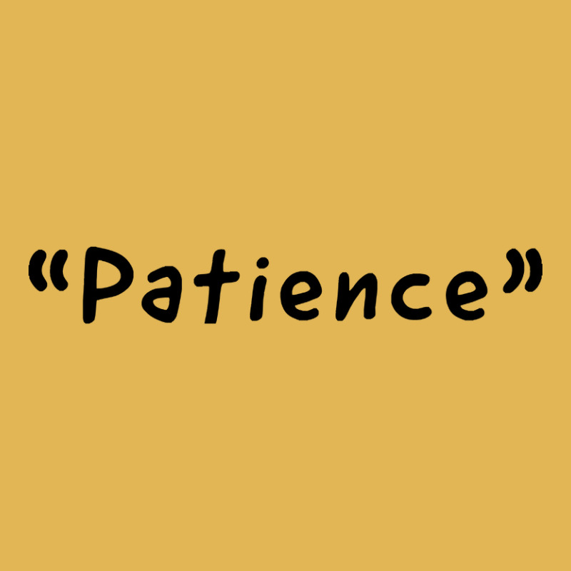 Patience Single Word Design Vintage Hoodie And Short Set | Artistshot