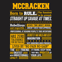 Mccracken Name Shirt Mccracken Born To Rule T-shirt | Artistshot