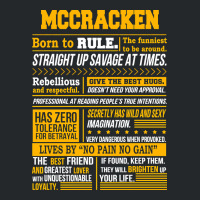 Mccracken Name Shirt Mccracken Born To Rule Crewneck Sweatshirt | Artistshot