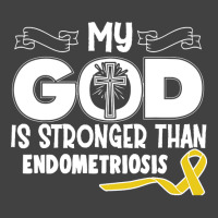 Trending Endometriosis Awareness My God Is Stronger Than - In This Fam Vintage T-shirt | Artistshot