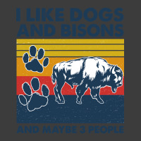 Bison Shirt I Like Dogs And Bisons And Maybe Three People Vintage Shir Men's Polo Shirt | Artistshot