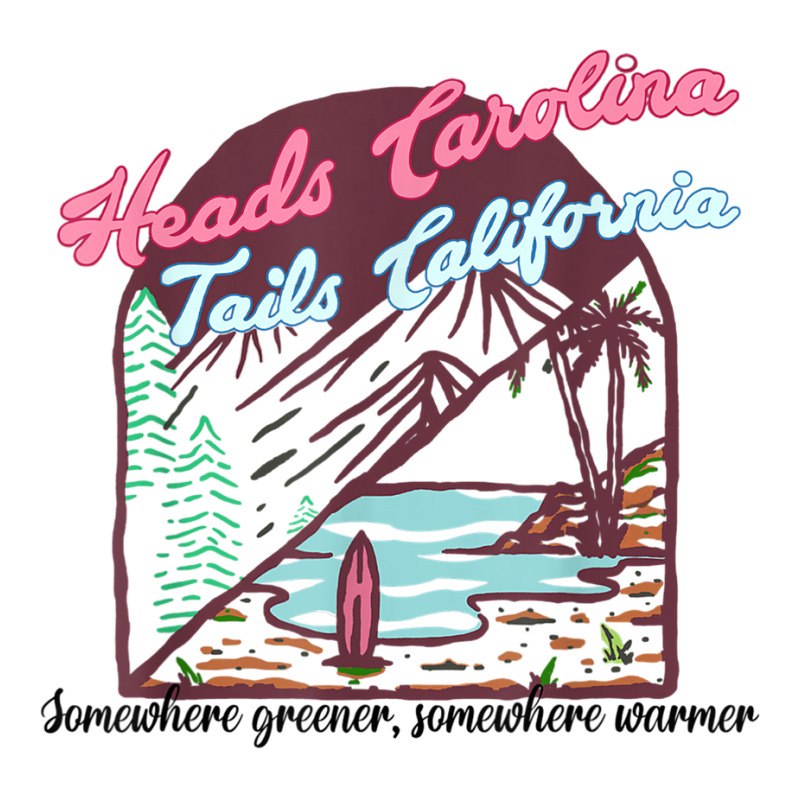 Heads Carolina Tail California Western Summer Beach Paradise T Shirt V-neck Tee | Artistshot