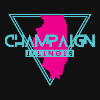 Champaign Illinois Retro Vintage Triangle Il Graphic T-shirt | Artistshot