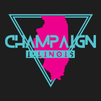 Champaign Illinois Retro Vintage Triangle Il Classic T-shirt | Artistshot