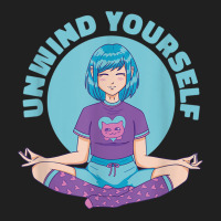 Meditation Zen Anime Girl Meditating, Unwind Yourself Yoga T Shirt Ladies Polo Shirt | Artistshot