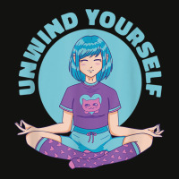 Meditation Zen Anime Girl Meditating, Unwind Yourself Yoga T Shirt Scorecard Crop Tee | Artistshot