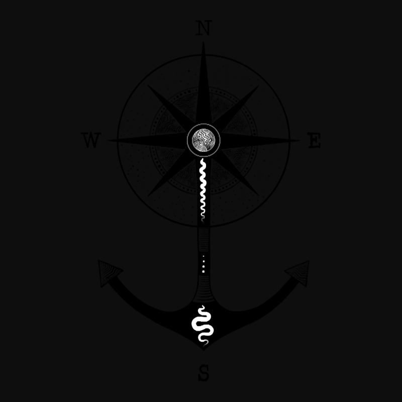 Compass Black And White Illustration Crop Top by traumafemales188 | Artistshot