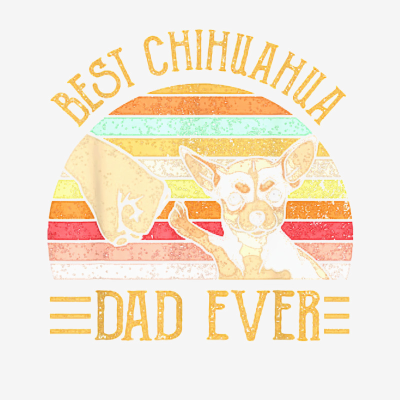 Best Chihuahua Dad Ever Retro Vintage Sunset Graphic T-shirt | Artistshot