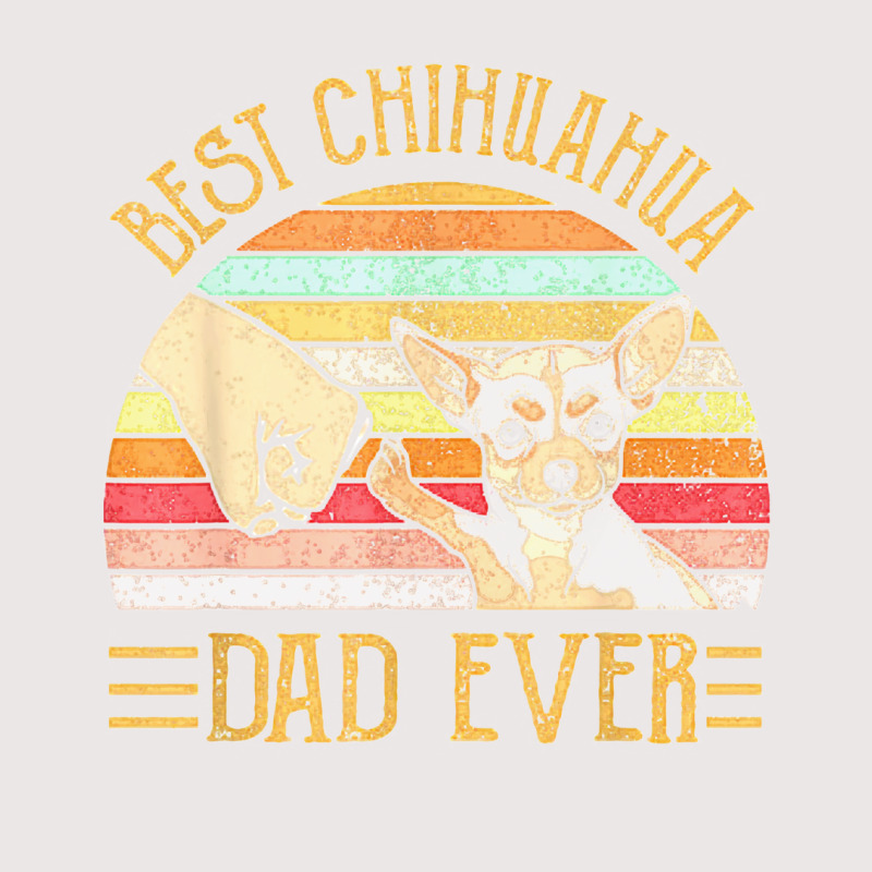 Best Chihuahua Dad Ever Retro Vintage Sunset Pocket T-shirt | Artistshot