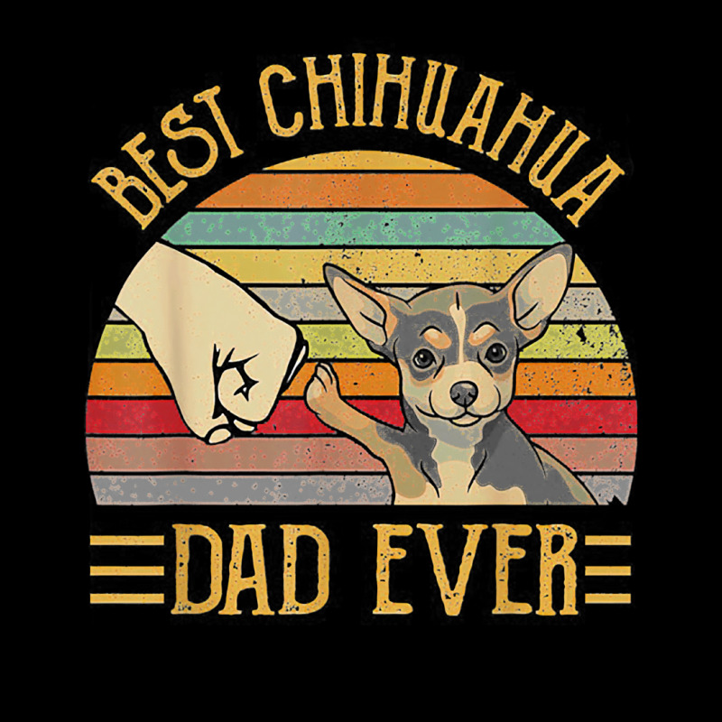 Best Chihuahua Dad Ever Retro Vintage Sunset Fleece Short | Artistshot