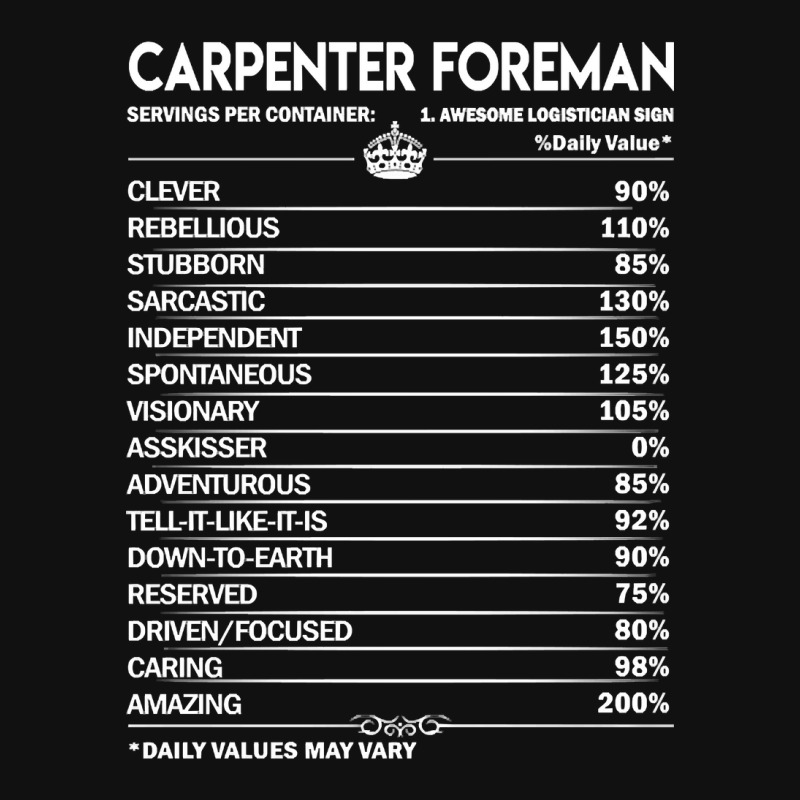 Carpenter Foreman T Shirt - Carpenter Foreman Factors Daily Gift Item Graphic T-shirt | Artistshot