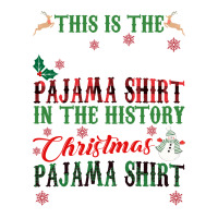 This Is The Best Christmas Pajama Shirt Sticker | Artistshot