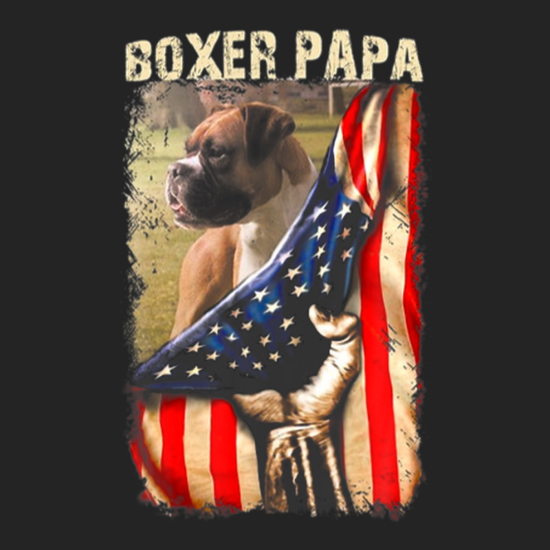 Boxer Papa American Flag Hand Pride 3/4 Sleeve Shirt | Artistshot