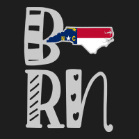 Born North Carolina In Art Block Letters Classic T-shirt | Artistshot