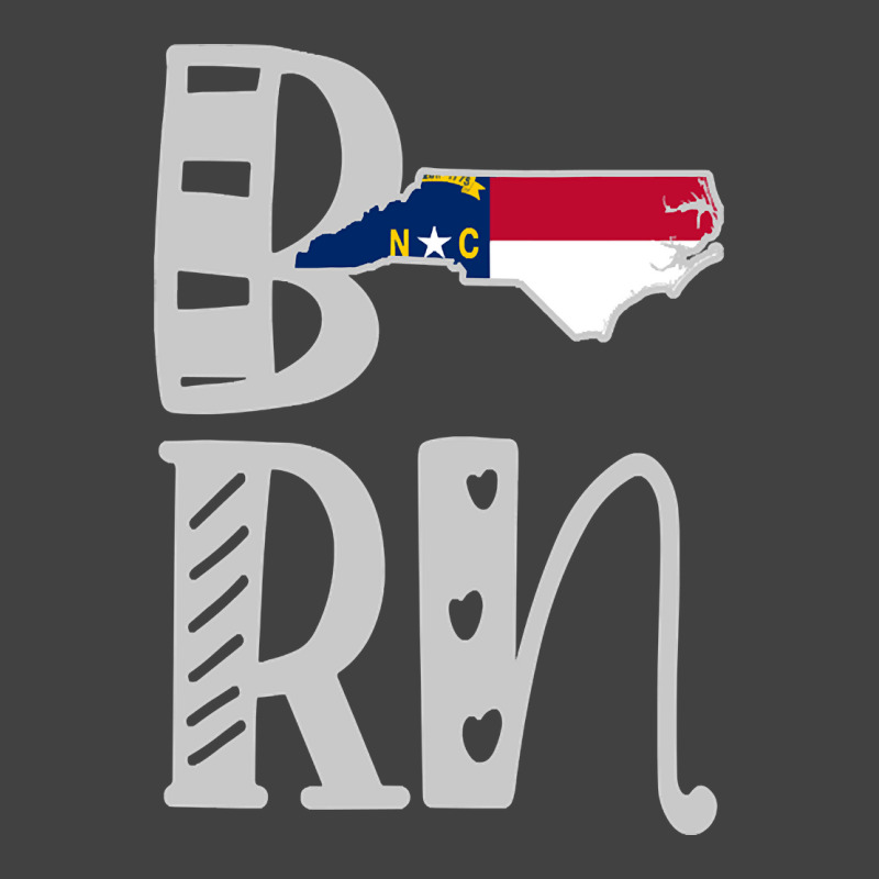 Born North Carolina In Art Block Letters Vintage T-shirt | Artistshot