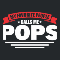 Dad And Pops My Favorite People Calls Me Pops Grandpa Crewneck Sweatshirt | Artistshot