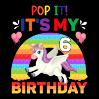 Pop It Fidget 6th Birthday Unicorn Girl Gift Zipper Hoodie | Artistshot