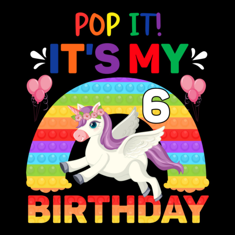 Pop It Fidget 6th Birthday Unicorn Girl Gift Zipper Hoodie | Artistshot