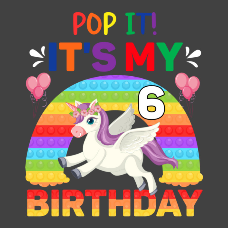 Pop It Fidget 6th Birthday Unicorn Girl Gift Vintage T-shirt | Artistshot