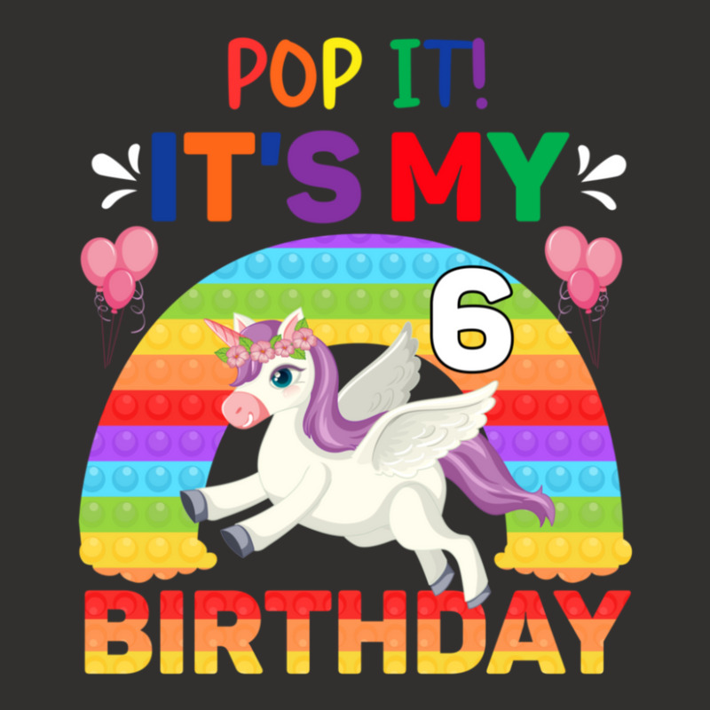 Pop It Fidget 6th Birthday Unicorn Girl Gift Champion Hoodie | Artistshot