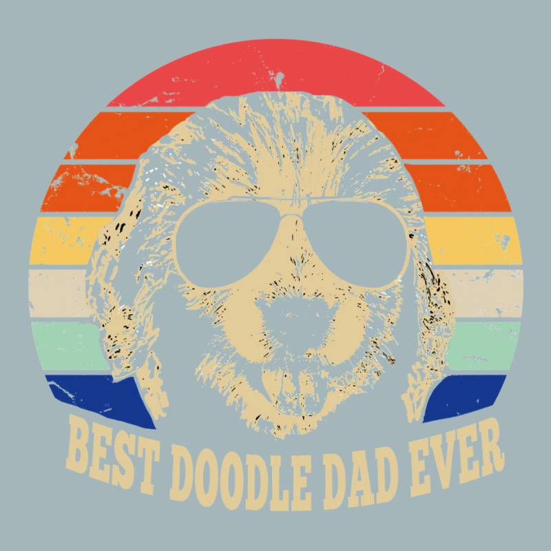 Best Doodle Dad Ever Vintage Retro Unisex Sherpa-lined Denim Jacket | Artistshot