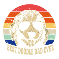 Best Doodle Dad Ever Vintage Retro V-neck Tee | Artistshot