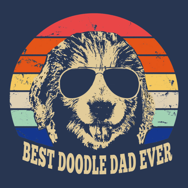 Best Doodle Dad Ever Vintage Retro Men Denim Jacket | Artistshot