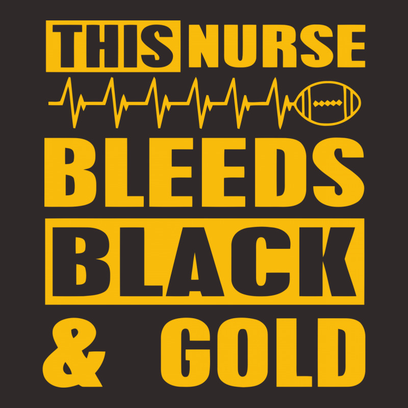 This Nurse Bleeds Black & Gold Funny Humor Geek Racerback Tank by tompa shirt | Artistshot