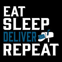 Eat Sleep Deliver Repeat Funny Postman Gift Adjustable Cap | Artistshot