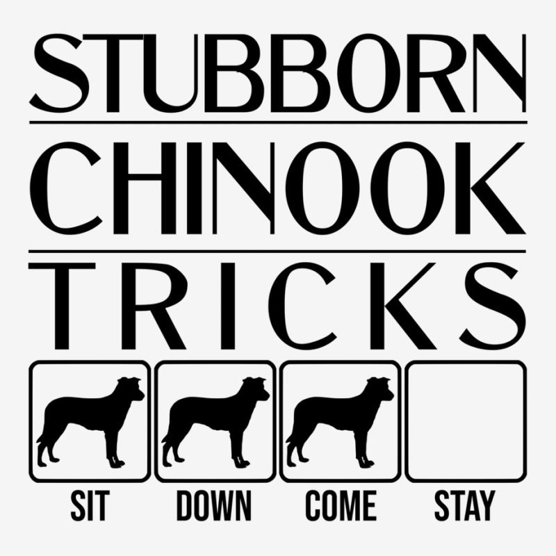 Funny Chinook Design Stubborn Chinook Tricks  Stubborn Dog Tricks Adjustable Cap | Artistshot