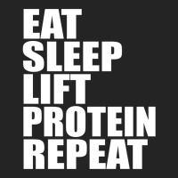 Eat Sleep Lift Protein Repeat Cute For T Shirt Man Men Woman Women Wei 3/4 Sleeve Shirt | Artistshot