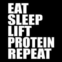 Eat Sleep Lift Protein Repeat Cute For T Shirt Man Men Woman Women Wei Men's 3/4 Sleeve Pajama Set | Artistshot