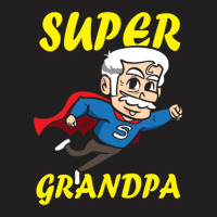 Super Grandpa Funny Grandfather Superhero T-shirt | Artistshot