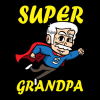 Super Grandpa Funny Grandfather Superhero Fleece Short | Artistshot