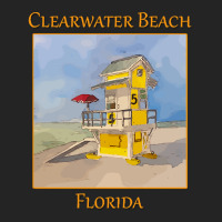 Cute Lifeguard Tower In Clearwater Beach Florida-j7gqm 3/4 Sleeve Shirt | Artistshot