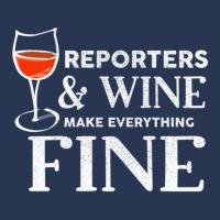 Reporters And Wine Make Everything Fine  For Reporter Men Denim Jacket | Artistshot