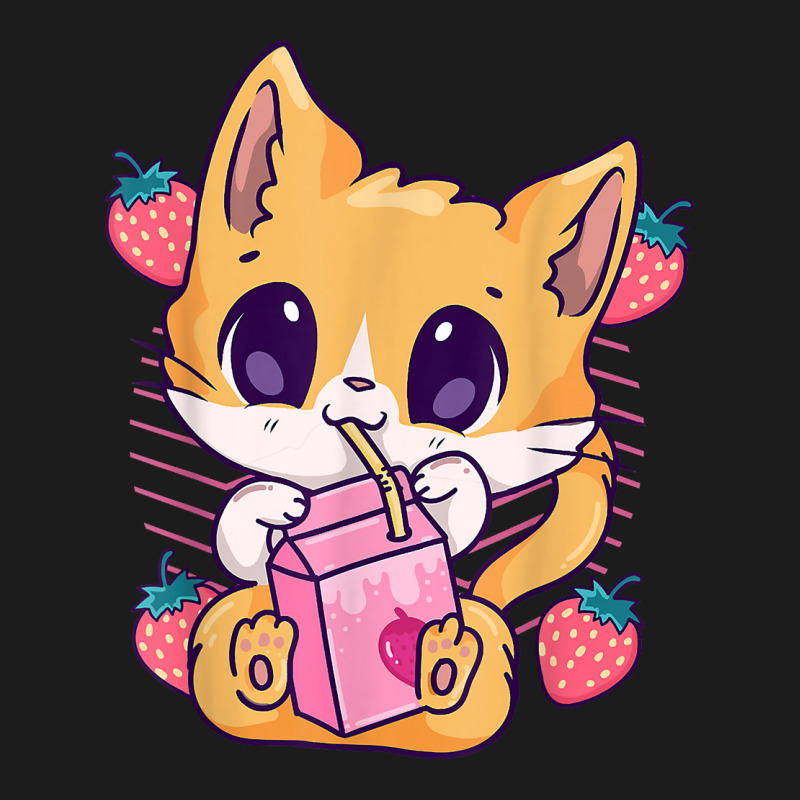 Strawberry Milk Cat Cute Kawaii Kitten Anime Neko Shake T Shirt Hoodie & Jogger set by kulowbu | Artistshot