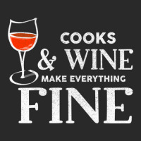 Cooks And Wine Make Everything Fine For Cook Printed Hat | Artistshot