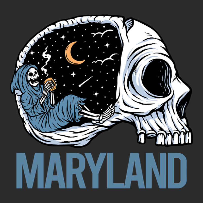 Chilling Skeleton Maryland Exclusive T-shirt | Artistshot